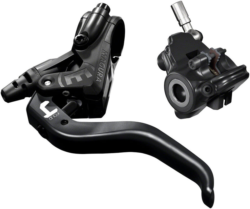 Load image into Gallery viewer, Magura MT4 Disc Brake and Lever - Front or Rear Hydraulic Flat Mount Black
