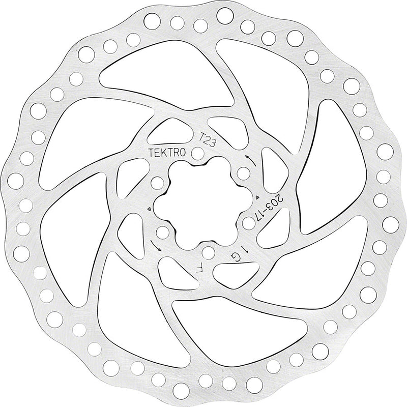 Load image into Gallery viewer, Tektro TR203-17 Disc Brake Rotor - 203mm 6-Bolt 2.3mm Thickness
