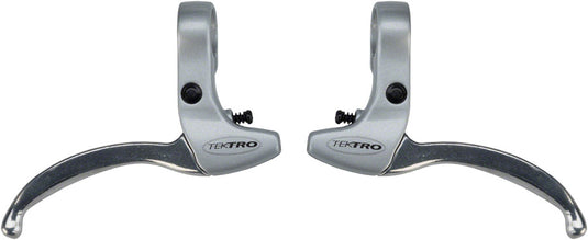 Tektro CL332RS 3-Finger Alloy Linear Pull Brake Lever Set Silver