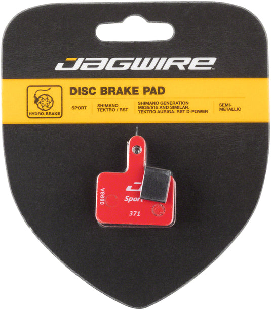Jagwire Sport Semi-Metallic Disc Brake Pads - For Shimano Acera M3050 Alivio M4050 Deore M515/M515-LA/M525/T615