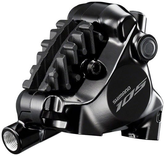 Shimano 105 BR-R7170 Road Hydraulic Disc Brake Caliper - Rear Front Front use requires adapter-Sold separately Flat Mount Resin Pad