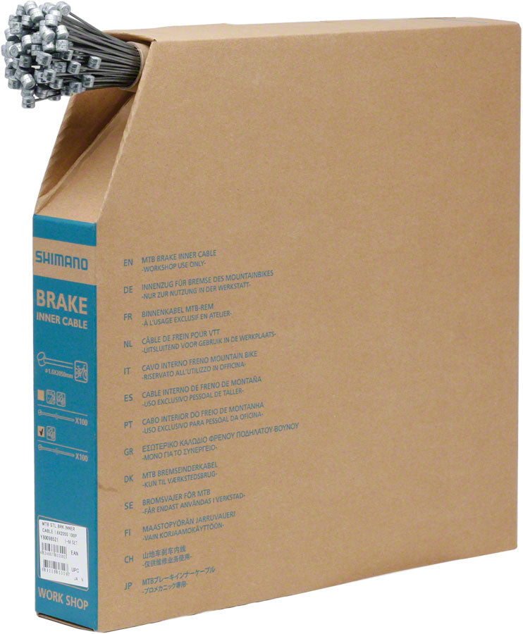 Load image into Gallery viewer, Shimano MTB Brake Cable 1.6 x 2050mm Filebox of 100
