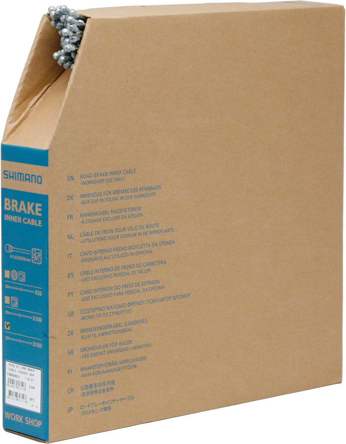 Load image into Gallery viewer, Shimano Road Brake Cable 1.6 x 2050mm Filebox of 100
