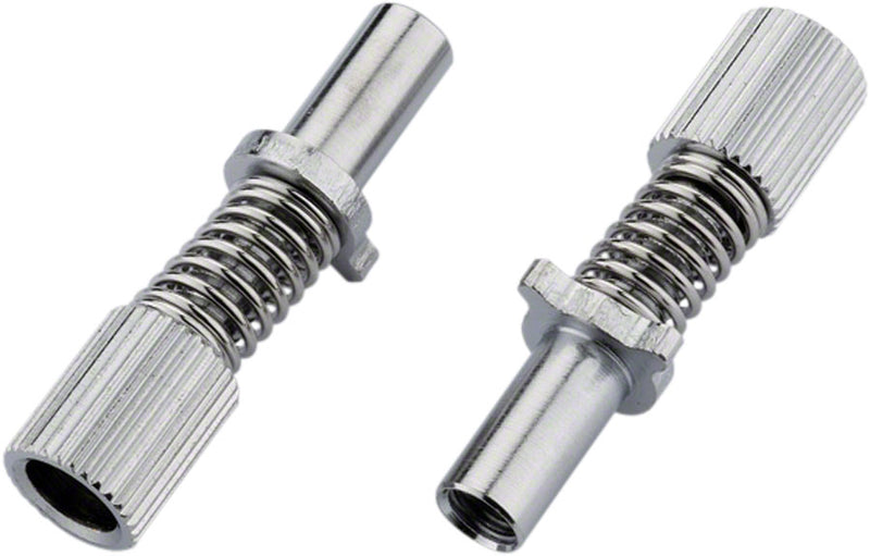 Load image into Gallery viewer, Jagwire Road Sport Frame Mount Mickey Adjusting Barrels Pair Chrome
