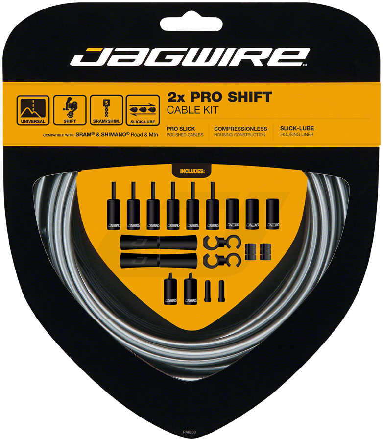 Load image into Gallery viewer, Jagwire Pro Shift Kit Road/Mountain SRAM/Shimano Ice Gray
