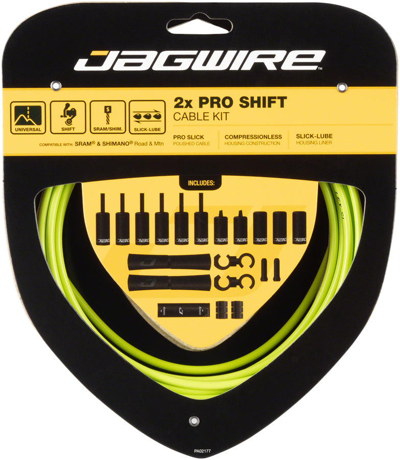 Load image into Gallery viewer, Jagwire Pro Shift Kit Road/Mountain SRAM/Shimano Organic Green
