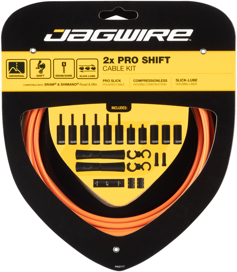 Load image into Gallery viewer, Jagwire Pro Shift Kit Road/Mountain SRAM/Shimano Orange
