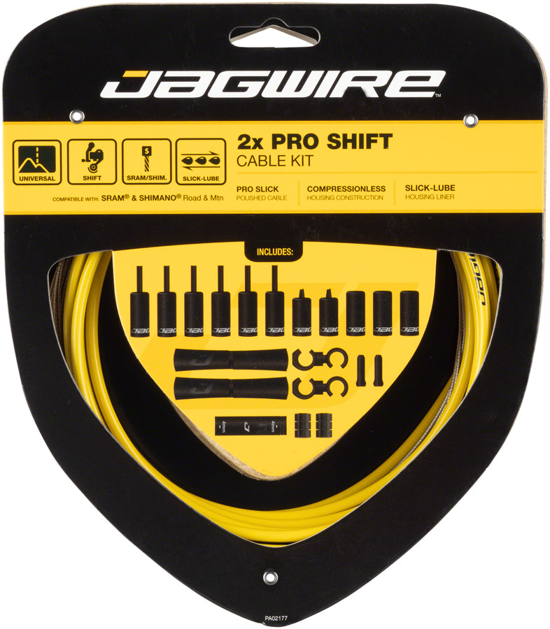 Load image into Gallery viewer, Jagwire Pro Shift Kit Road/Mountain SRAM/Shimano Yellow
