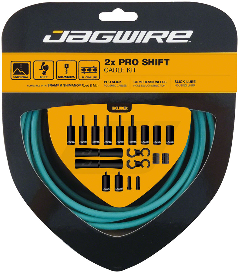 Load image into Gallery viewer, Jagwire Pro Shift Kit Road/Mountain SRAM/Shimano Celeste
