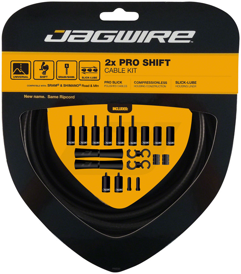 Load image into Gallery viewer, Jagwire Pro Shift Kit Road/Mountain SRAM/Shimano Stealth Black
