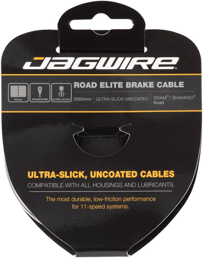 Load image into Gallery viewer, Jagwire Elite Ultra-Slick Brake Cable 1.5x2000mm Polished Slick Stainless SRAM/Shimano Road
