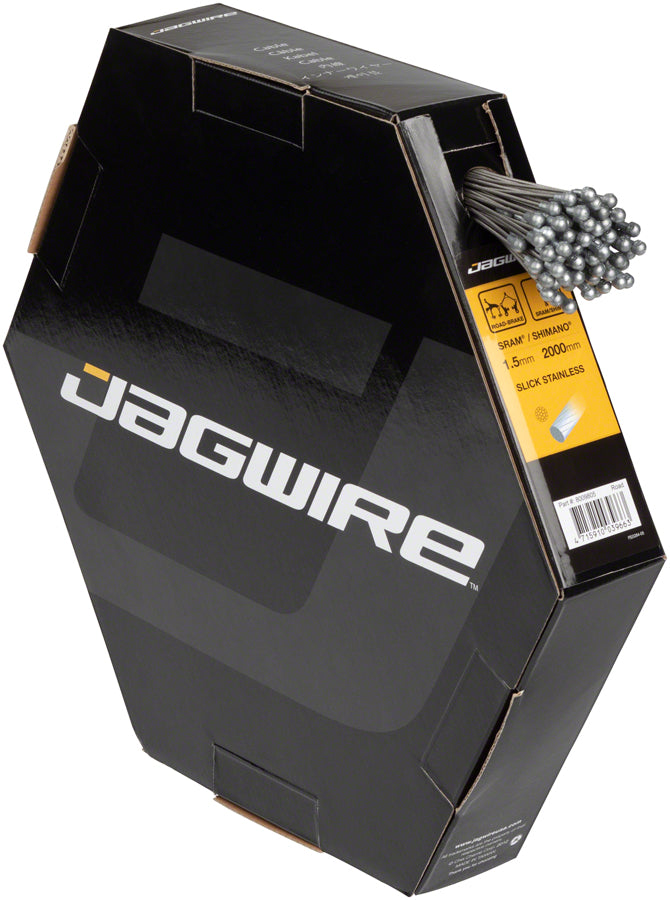 Load image into Gallery viewer, Jagwire Sport Slick Brake Cable - 1.5mm x 2000mm Slick Stainless SRAM/Shimano Road Box of 100
