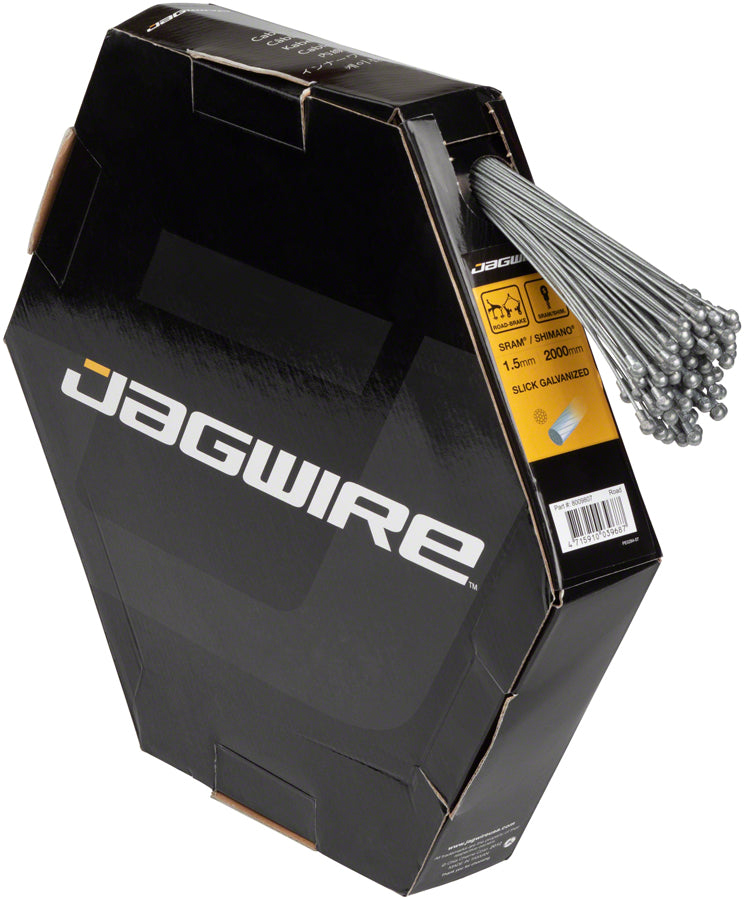 Load image into Gallery viewer, Jagwire Sport Brake Cable 1.5x2000mm Slick Galvanized SRAM/Shimano Road Box of 100
