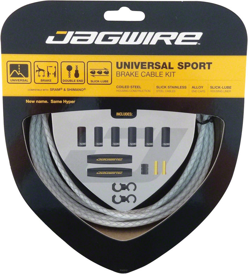 Load image into Gallery viewer, Jagwire Universal Sport Brake Cable Kit Braided White
