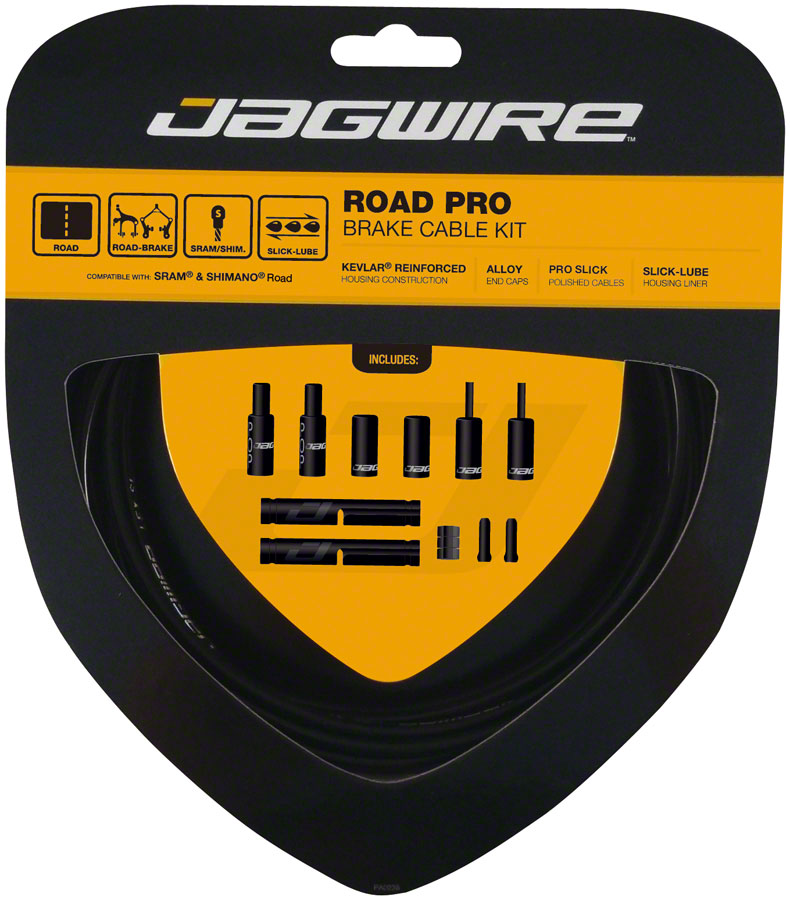 Load image into Gallery viewer, Jagwire Pro Brake Cable Kit Road SRAM/Shimano Black
