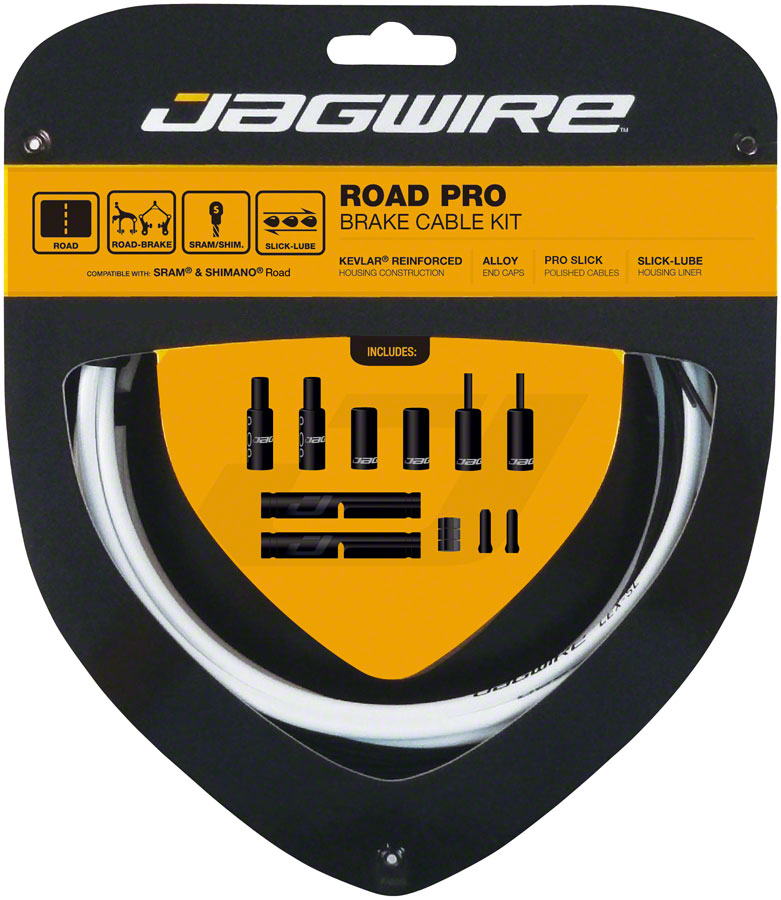 Load image into Gallery viewer, Jagwire Pro Brake Cable Kit Road SRAM/Shimano White
