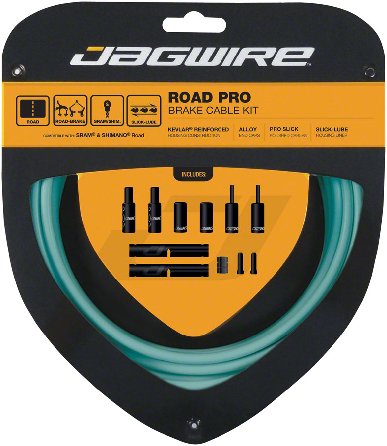 Load image into Gallery viewer, Jagwire Pro Brake Cable Kit Road SRAM/Shimano Bianchi Celeste
