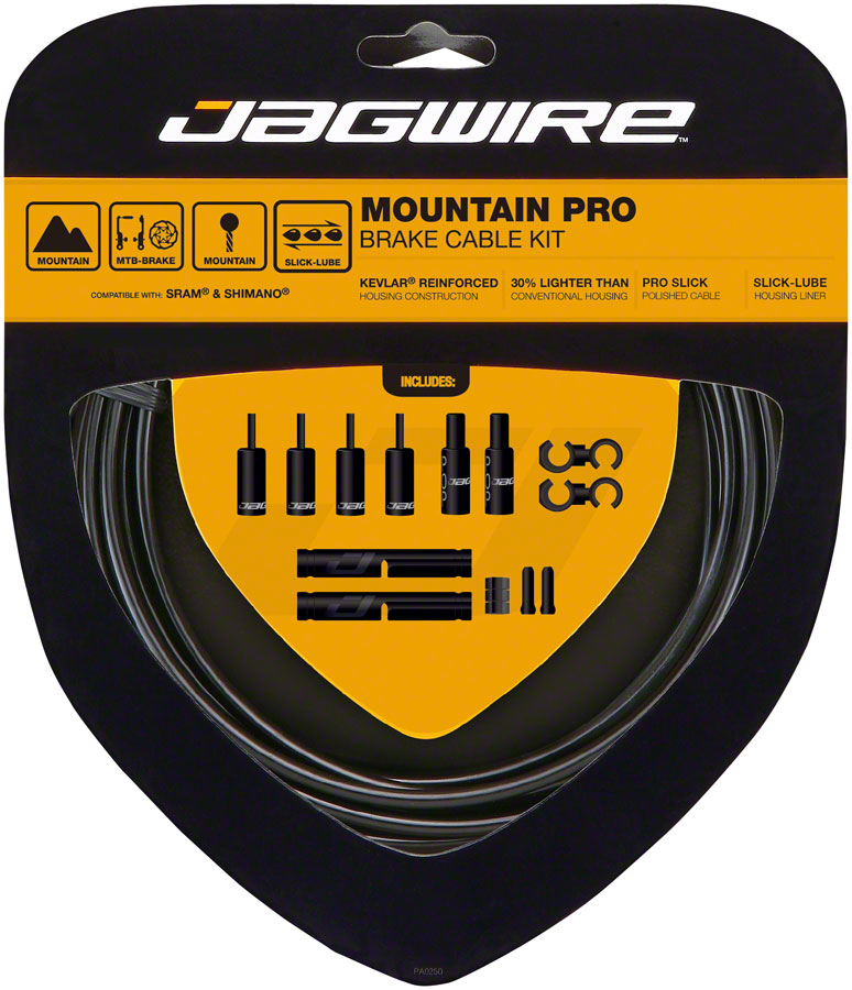 Load image into Gallery viewer, Jagwire Pro Brake Cable Kit Mountain SRAM/Shimano Black
