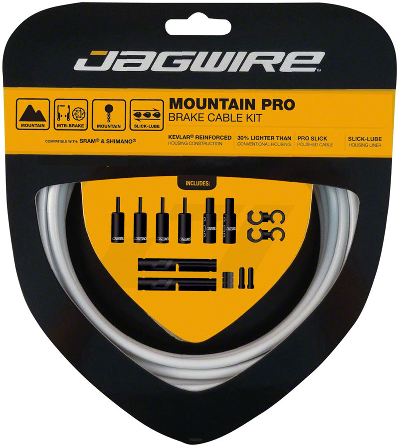 Load image into Gallery viewer, Jagwire Pro Brake Cable Kit Mountain SRAM/Shimano White
