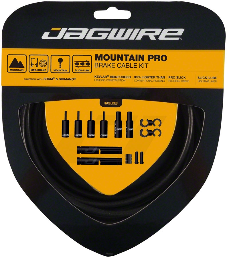 Load image into Gallery viewer, Jagwire Pro Brake Cable Kit Mountain SRAM/Shimano Stealth Black

