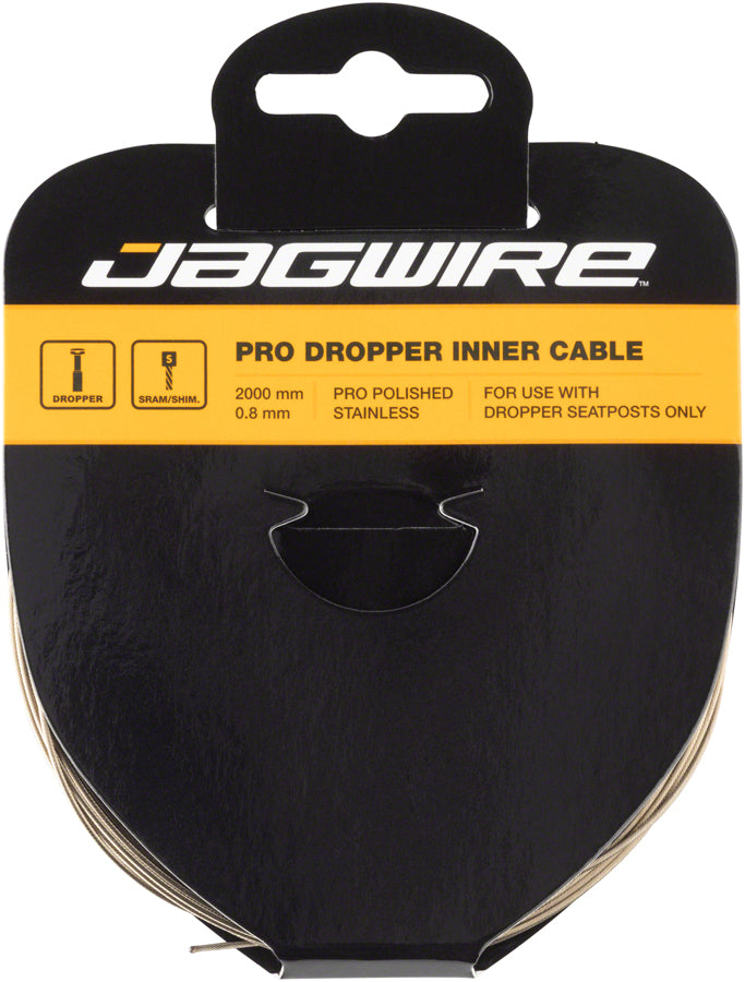 Load image into Gallery viewer, Jagwire Pro Dropper Inner Cable - 0.8 x 2000mm Polished Stainless Steel

