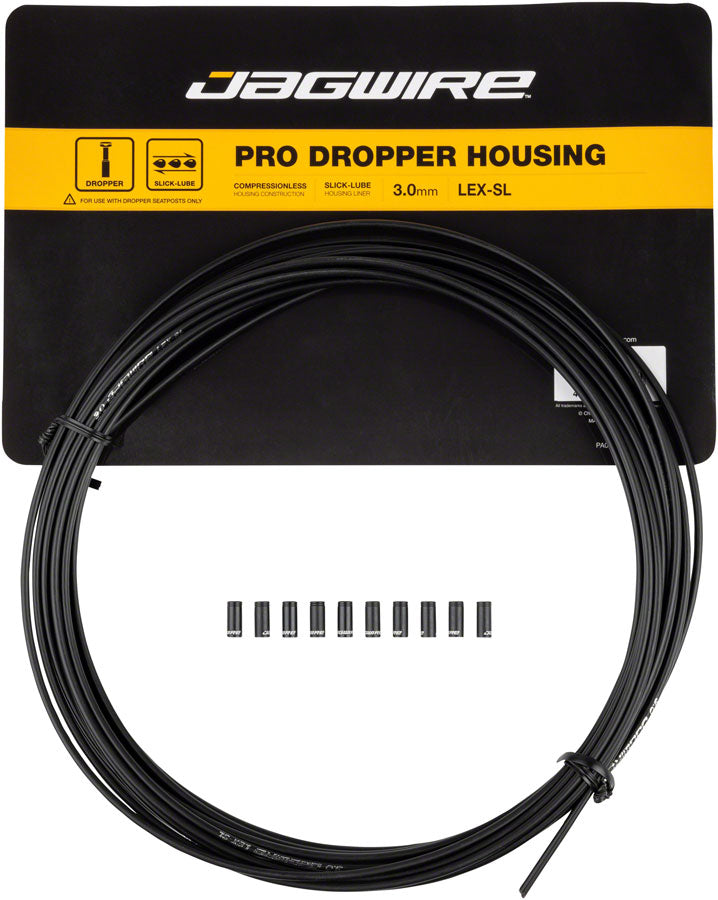 Load image into Gallery viewer, Jagwire 3mm Pro Dropper Housing - Slick-Lube Liner 10M Roll Black
