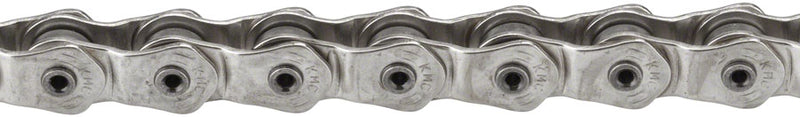 Load image into Gallery viewer, KMC HL1 Wide Chain - Single Speed 1/2" x 1/8" 100 Links Half Link Chain Silver
