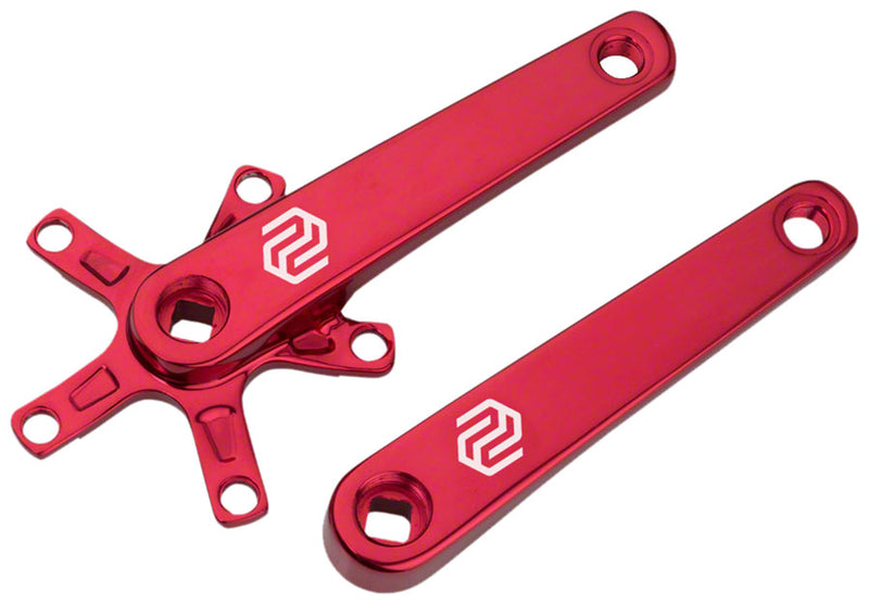 Load image into Gallery viewer, Promax SQ-1 Crank Arm Set - 150mm Square Taper JIS Spindle Interface 110mm BCD Red
