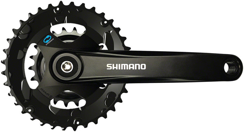 Load image into Gallery viewer, Shimano FC-M315-B2 Crankset - 170mm 7/8-Speed Riveted JIS Square Taper Spindle Interface 51.8mm Chainline BLK
