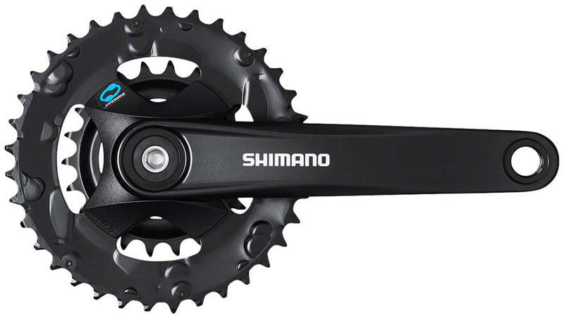 Load image into Gallery viewer, Shimano FC-M315-B2 Crankset - 170mm 7/8-Speed Riveted JIS Square Taper Spindle Interface 48.8mm Chainline BLK
