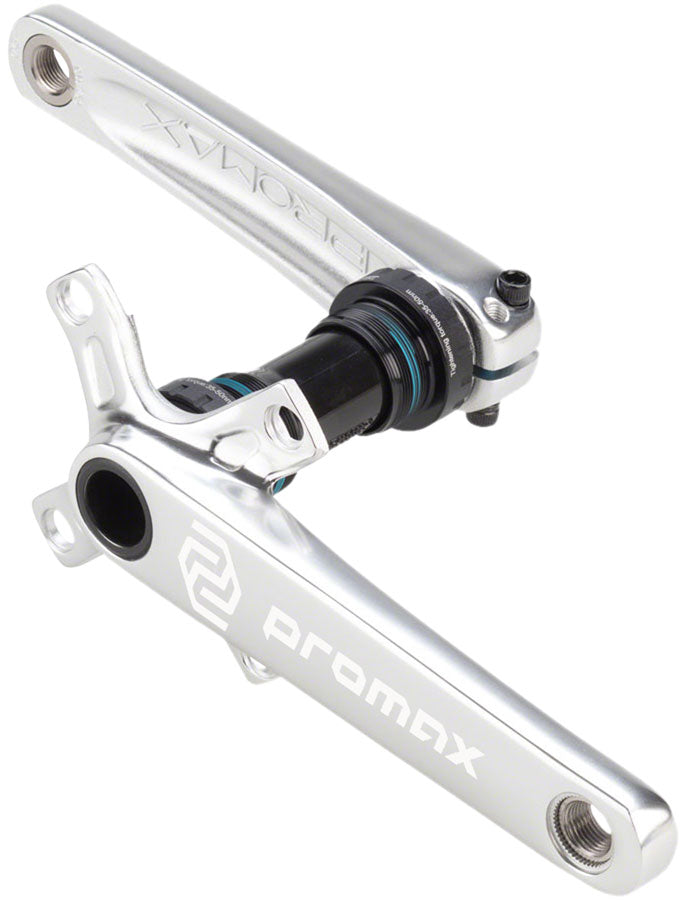 Load image into Gallery viewer, Promax CF-2 Crankset - 165mm 24mm Spindle 2-Piece 68mm English BB Included Silver
