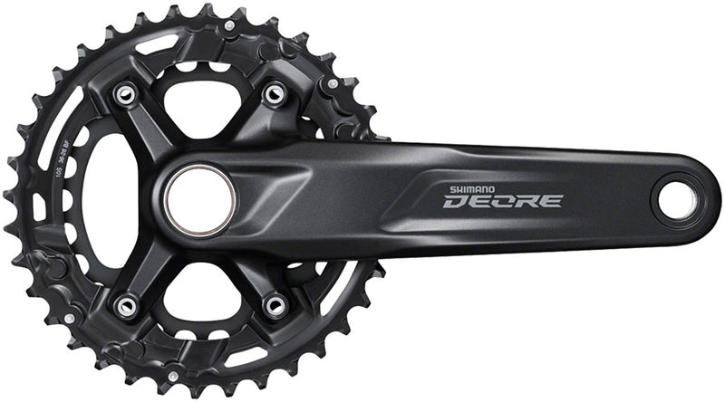 Load image into Gallery viewer, Shimano Deore FC-M4100-2 Crankset - 175mm 10-Speed 36/26t 96/64 BCD For 48.8mm Chainline BLK
