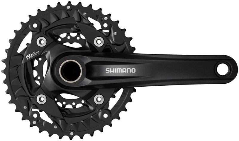 Load image into Gallery viewer, Shimano FC-MT500-3 Crankset - 175mm 10-Speed 40/30/22t 96/64 BCD Black
