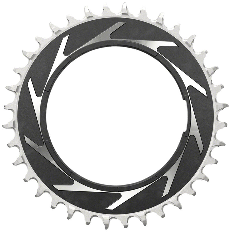 Load image into Gallery viewer, SRAM XX SL Eagle T-Type Thread Mount Chainring - 36t 12-Speed Thread Mount  For XX SL PM Spider 3mm Offset Aluminum BLK/Silver
