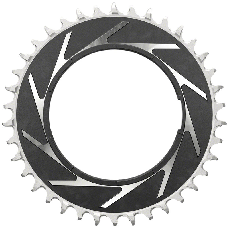 Load image into Gallery viewer, SRAM XX SL Eagle T-Type Thread Mount Chainring - 38t 12-Speed Thread Mount  For XX SL PM Spider 3mm Offset Aluminum BLK/Silver
