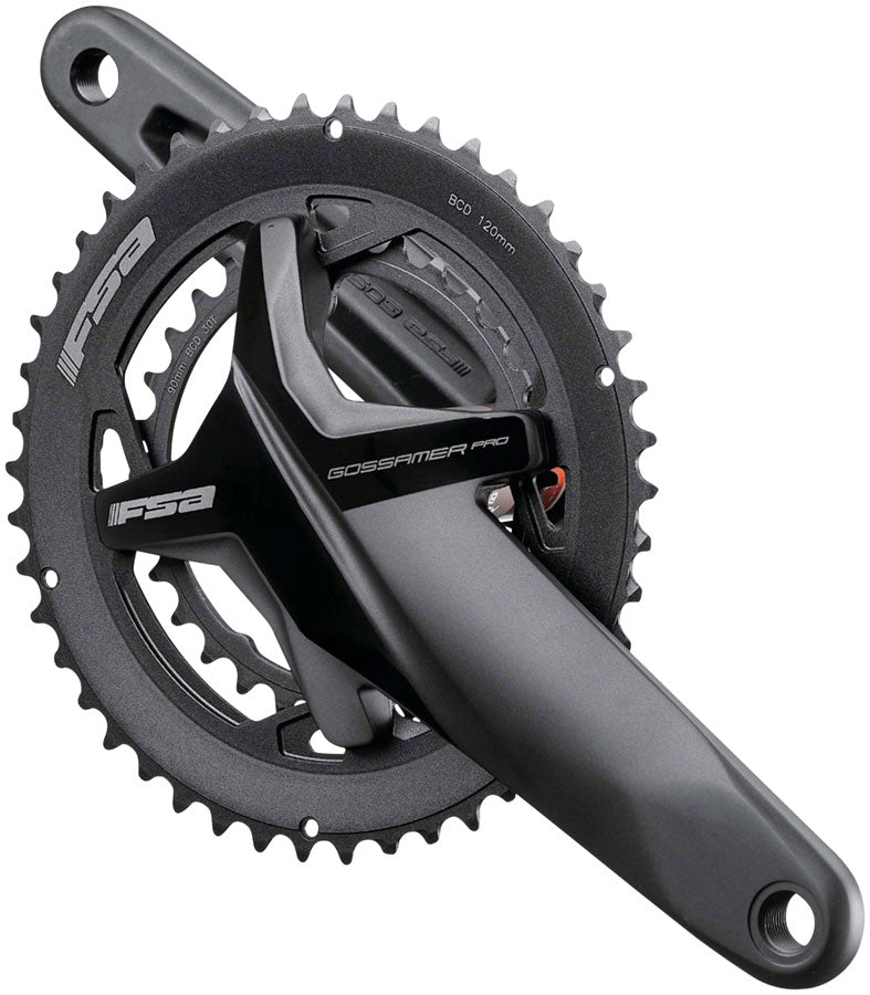 Load image into Gallery viewer, Full Speed Ahead Gossamer Pro BB386EVO Crankset - 172.5mm 11/12-Speed 50/34t 120/90 BCD 386 EVO Spindle Interface BLK
