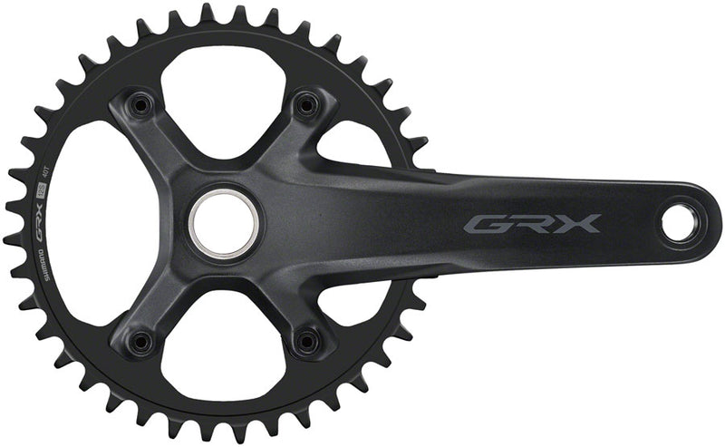 Load image into Gallery viewer, Shimano GRX FC-RX610-1 Crankset - 175mm 12-Speed 40t 110 BCD Hollowtech II Spindle Interface BLK
