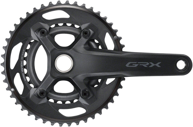 Load image into Gallery viewer, Shimano GRX FC-RX610-2 Crankset - 170mm 12-Speed 46/30t 110/80 BCD Hollowtech II Spindle Interface BLK
