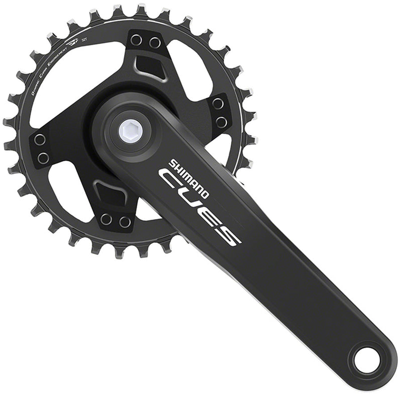 Load image into Gallery viewer, Shimano CUES FC-U4000-1 Crankset - 175mm 9/10/11-Speed 32t Riveted Square Taper JIS Spindle Interface BLK
