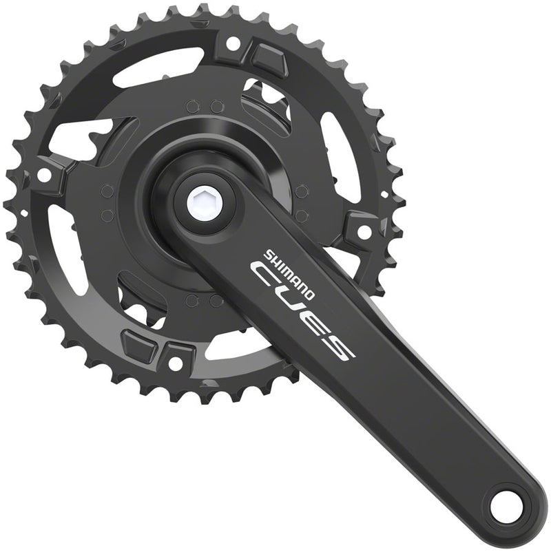 Load image into Gallery viewer, Shimano CUES FC-U4000-2 Crankset - 170mm 9/10/11-Speed 40/26t Riveted Square Taper JIS Spindle Interface BLK
