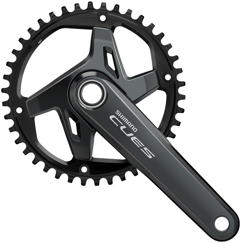 Load image into Gallery viewer, Shimano CUES FC-U8000-1 Crankset - 170mm 9/10/11-Speed 42t Asymmetric 96 BCD Hollowtech II BLK
