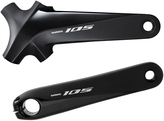 Shimano 105 FC-R7000 Crankset - 165mm 11-Speed W/O Rings 110 BCD Hollowtech Crank Arms Hollowtech II Spindle Interface BLK