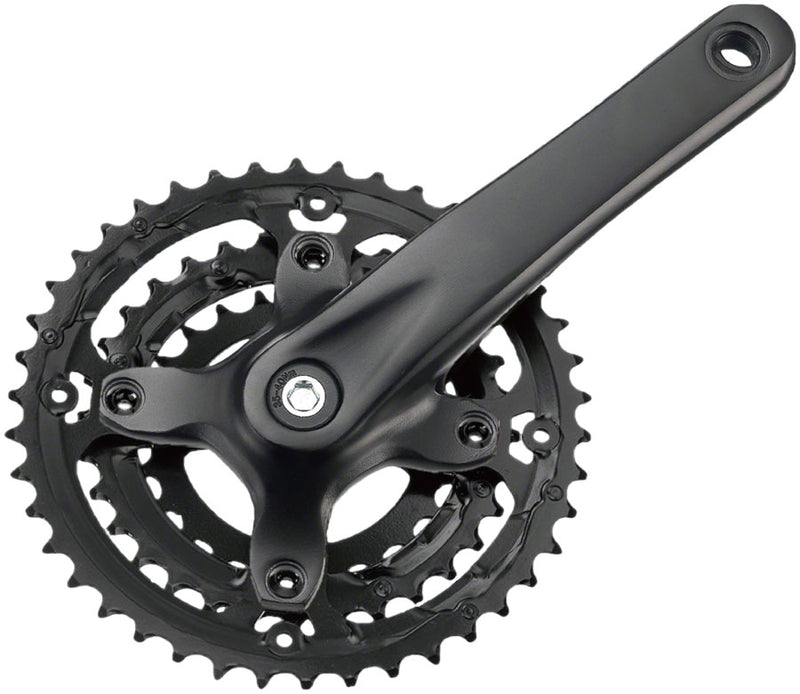 Load image into Gallery viewer, Samox AF29 Crankset - 175mm 9-Speed 48/36/26t 104/Riveted BCD JIS Square Taper Spindle Interface Spindle Bolts Sold Separate BLK
