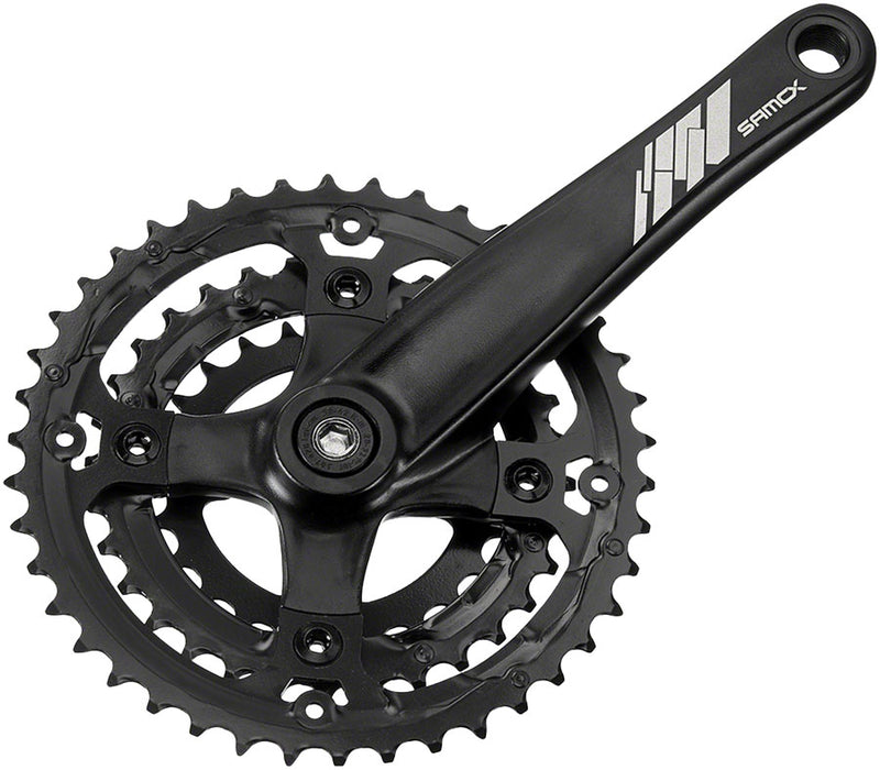 Load image into Gallery viewer, Samox AF26 Crankset - 170mm 10-Speed 44/32/22t 104/64 BCD JIS Square Taper Spindle Interface Spindle Bolts Sold Separate BLK
