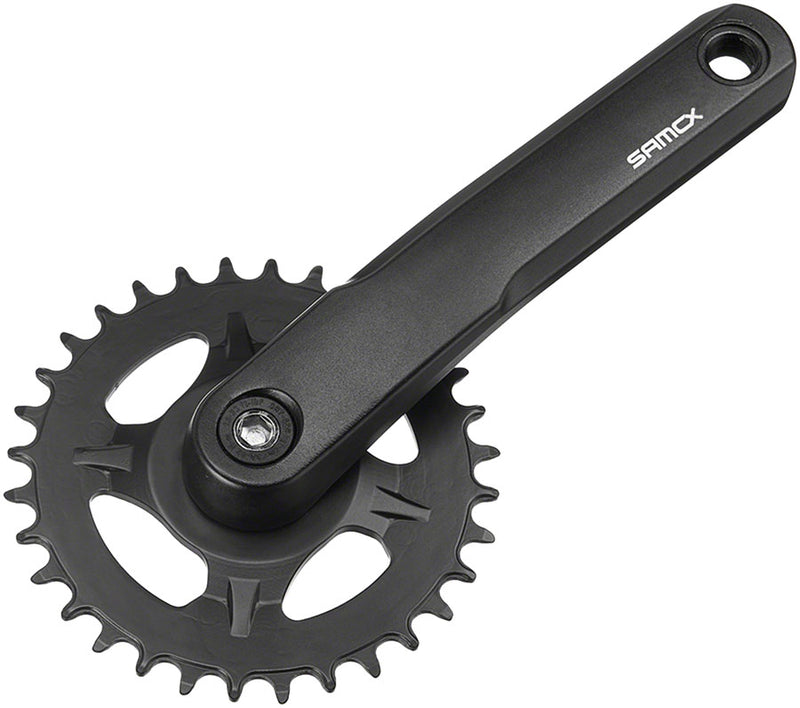 Load image into Gallery viewer, Samox AM38J Crankset - 145mm 11-Speed 30t Direct Mount Samox JIS Square Taper Spindle Interface Spindle Bolts Sold Separate BLK
