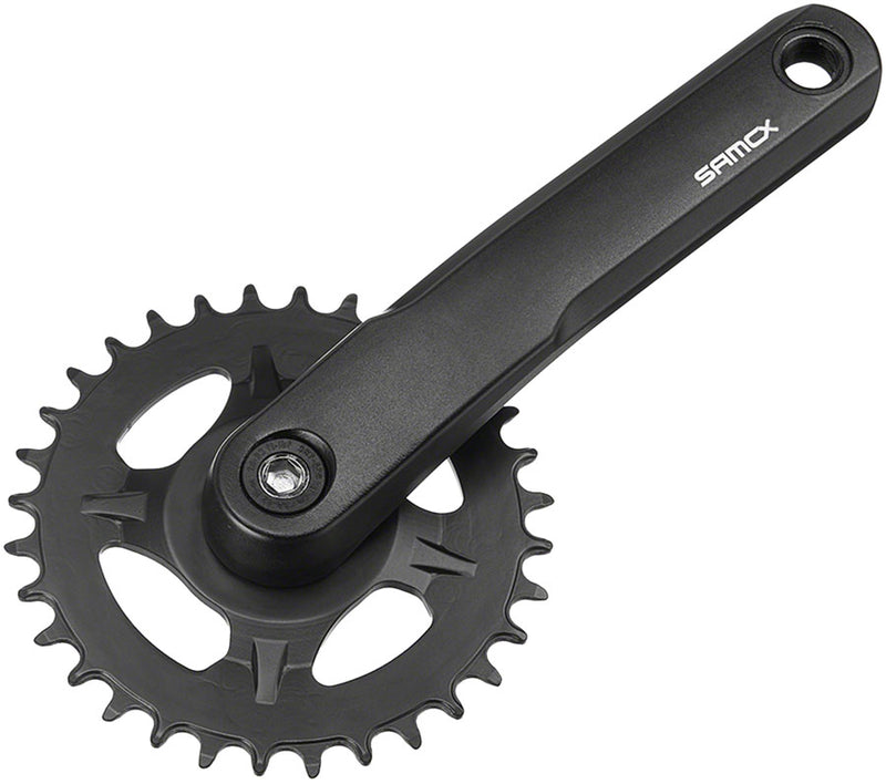 Load image into Gallery viewer, Samox AM38J Crankset - 152mm 11-Speed 30t Direct Mount Samox JIS Square Taper Spindle Interface Spindle Bolts Sold Separate BLK
