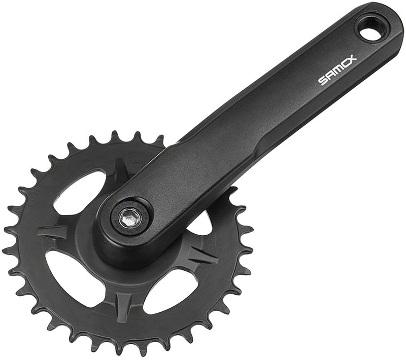 Load image into Gallery viewer, Samox AM38J Crankset - 160mm 11-Speed 30t Direct Mount Samox JIS Square Taper Spindle Interface Spindle Bolts Sold Separate BLK
