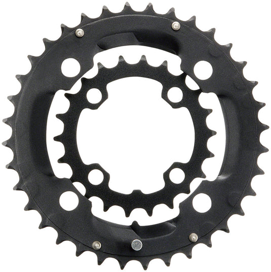 Samox 231AS Chainring Set - 36/22t 104/64 BCD Aluminum Outer Ring/Steel Inner Ring BLK