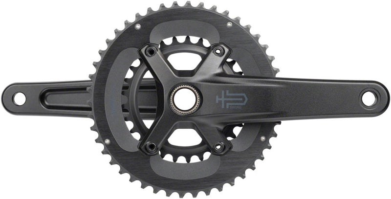 Load image into Gallery viewer, microSHIFT Sword 2x Crankset - 175mm 10-Speed 46/29t 110 Asym BCD  24mm Spindle BLK
