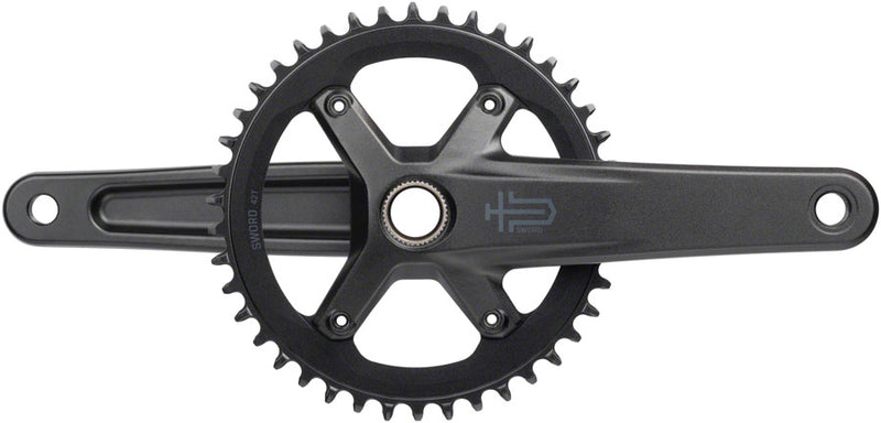 Load image into Gallery viewer, microSHIFT Sword 1x Crankset - 175mm 10-Speed 42t 110 Asym BCD  24mm Spindle BLK
